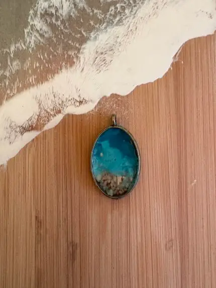 Handmade ocean pendant